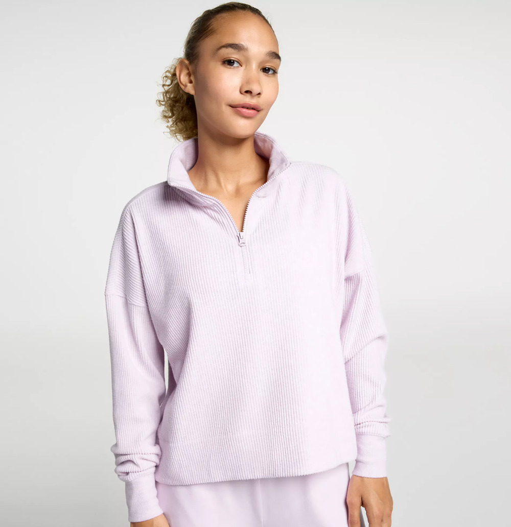 DSG Lush Plush 1/2 Zip Pullover Lilac Heather Womens Medium Dick's Sporting NWT